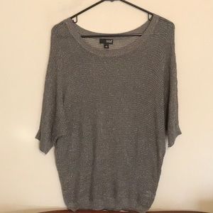 Just like the cobalt blue one!  Grey with metallic silver sparkles! Size M.